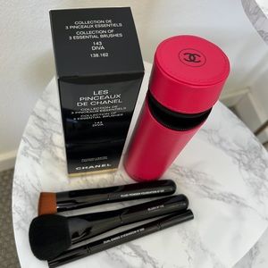 CHANEL BRUSH SET CODES COULEURS DIVA LEATHER CASE.